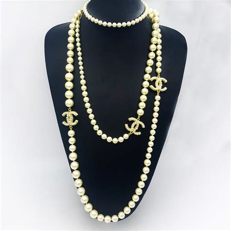 how to wear chanel pearl necklace|pre owned chanel pearl necklace.